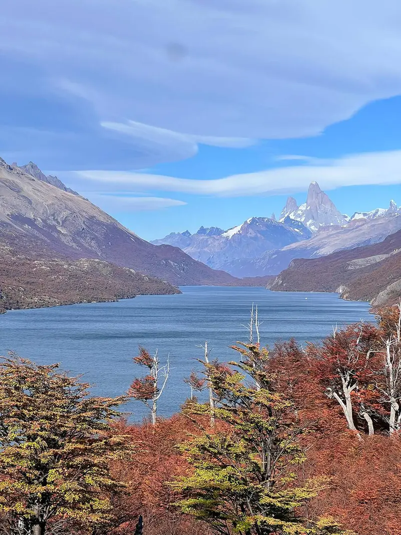 El Lago del Desierto y el Fitz Roy, ya del lado argentino