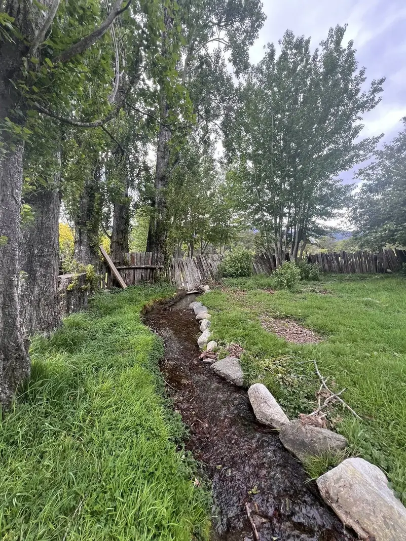El arroyo que cruza el campo